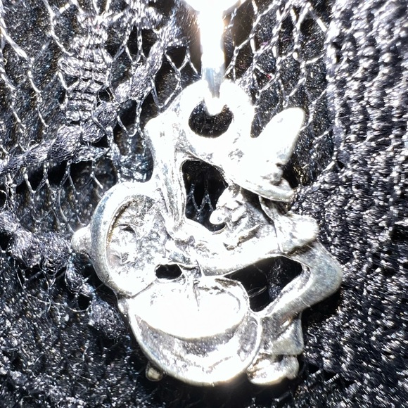 Witch and Cauldron Paranormal Pendant Necklace with Bat Charm - Picture 4 of 13